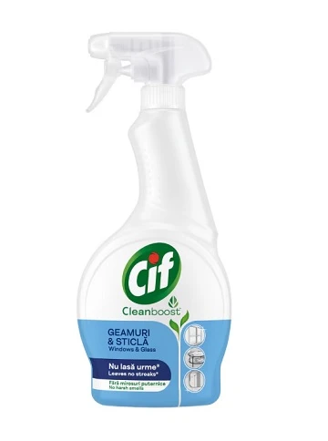 Solutie Geamuri Spray Cif Cleanboost 500ml
